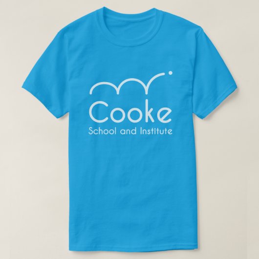 ERWACHSENES Cooke Logo-T-Shirt, aquamarin T-Shirt (Design vorne)