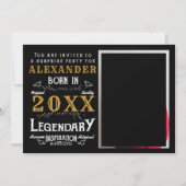 Erwachsenes Foto Geburtstag Einladung (Vorderseite)