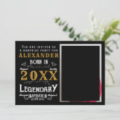 Erwachsenes Foto Geburtstag Einladung (Stehend Vorderseite)