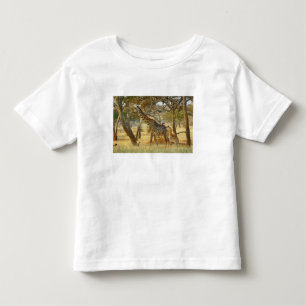 Erwachsenes Giraffenweibchen und Jungtier, Giraffa Kleinkind T-shirt