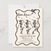 Erwachsenes Halloween-Party | Cowboys Skelette tan Ankündigung (Vorderseite)