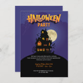 ERWACHSENES HALLOWEEN-PARTY EINLADUNG (Vorne/Hinten)