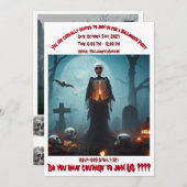 Erwachsenes Halloween-Party Einladung (Vorne/Hinten)