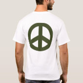 Erwachsenes Shirt, Ödliches Zeichen des grünen Fri T-Shirt (Rückseite)