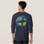 Erwachsenes Sweatshirt: Große hintere Sweatshirt (Schwarz voll)