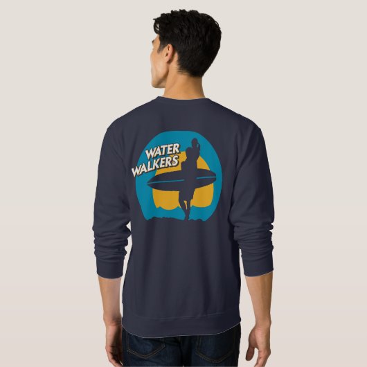 Erwachsenes Sweatshirt: Große hintere Sweatshirt (Schwarz voll)