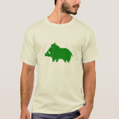 Erwachsenes T-Shirt Mann - Bio - Wildschwein (Vorderseite)
