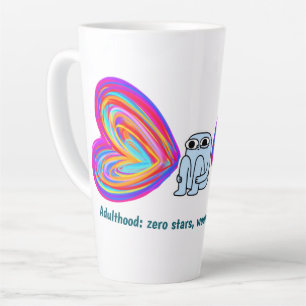 Erwachsensein: null Sterne (Latte-Tasse) Milchtasse