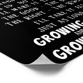 Erwachsenwerden - Alt werden Poster (Ecke)