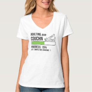 Erwachsenwerden EXE Couching Fortschritt Lustiges T-Shirt