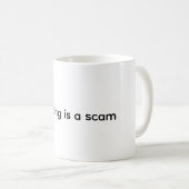 Erwachsenwerden ist ein Schwindel lustiger Kaffeeb Kaffeetasse (VorderseiteRechts)