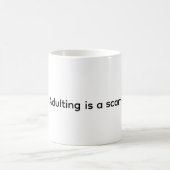 Erwachsenwerden ist ein Schwindel lustiger Kaffeeb Kaffeetasse (Mittel)