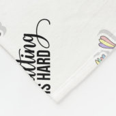 Erwachsenwerden ist schwer lustig fleecedecke (Ecke)