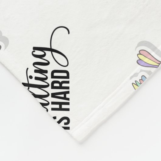 Erwachsenwerden ist schwer lustig fleecedecke (Ecke)