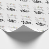 Erwachsenwerden ist schwer lustig geschenkpapier (Ecke)