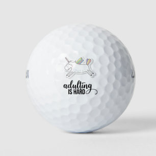 Erwachsenwerden ist schwer lustig golfball