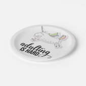 Erwachsenwerden ist schwer lustig pappteller (Schrägansicht)