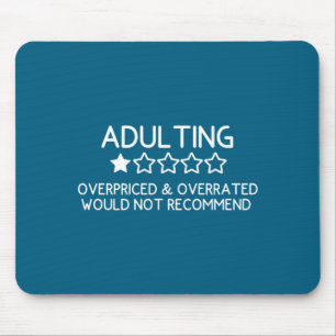Erwachsenwerden-Shirt Lustig Erwachs 1 Stern Bewer Mousepad