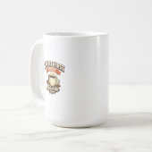 Erwachsenwerden später, erst Kaffee, lustiger Espr Kaffeetasse (Vorderseite Links)