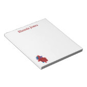 Erwachsenwerden von Rotem Schriftart Herzerkrankun Notizblock (angewinkelt)