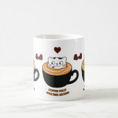 Erwachsenwerden Zweitrangig Kaffee Erstes Süße Kat Kaffeetasse (Mittel)