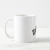 Erwachte Typografie Kaffeetasse (Links)