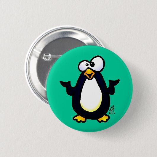 Erwägen des Pinguins Button (Vorne & Hinten)