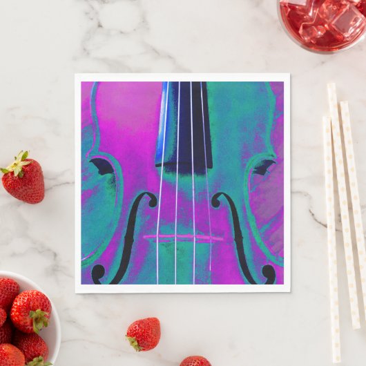 Erwägung abstrakte Musik Violine Serviette (Beispiel)