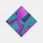 Erwägung abstrakte Musik Violine Serviette (Ecke)