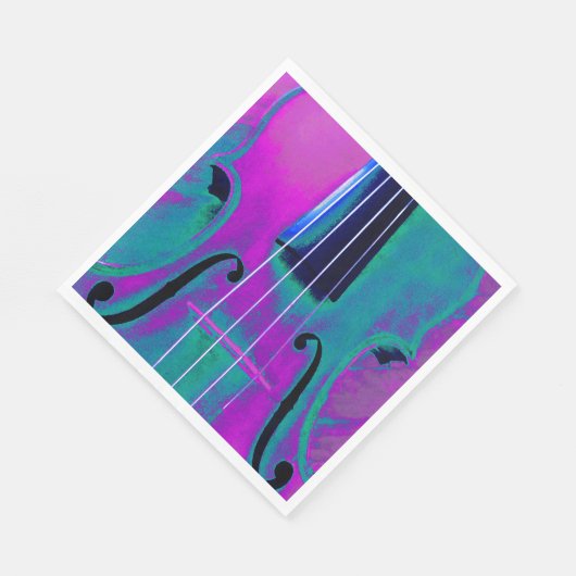 Erwägung abstrakte Musik Violine Serviette (Ecke)