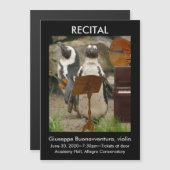 Erwägung Ankündigung, Pinguine, Strings, Piano Magneteinladung (Vorne/Hinten)