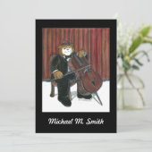 Erwägung - Cello Einladung (Stehend Vorderseite)