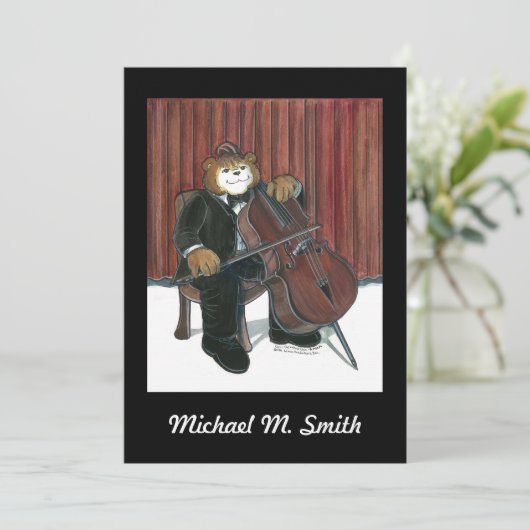 Erwägung - Cello Einladung (Stehend Vorderseite)