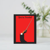 ERWÄGUNG DER BAND-LEADER-KONDUKTOR-ORCHESTERINVITA EINLADUNG (Stehend Vorderseite)