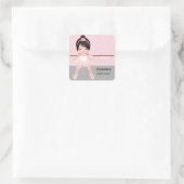 Erwägung der Brieftasche Quadratischer Aufkleber (Tasche)