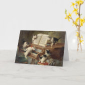 Erwägung der Kätzchen | Carl Reichert Karte (Gelbe Blume)