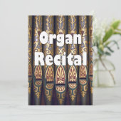 Erwägung der Orgel - Rohre Einladung (Stehend Vorderseite)