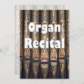 Erwägung der Orgel - Rohre Einladung (Vorne/Hinten)