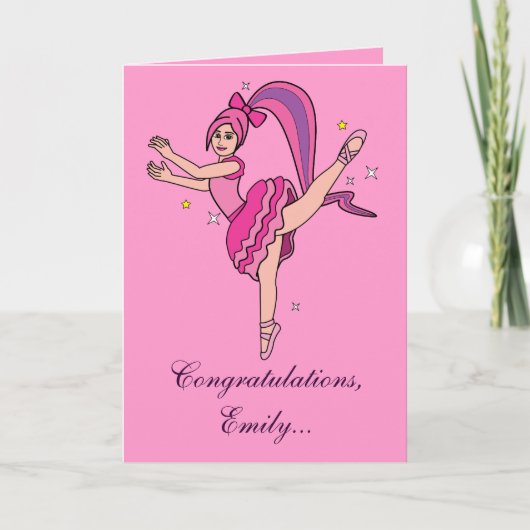 Erwägung Glückwunsch Name individuell anpassbar Karte (Vorderseite)