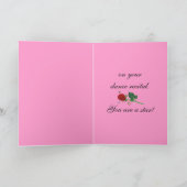 Erwägung Herzlichen Glückwunsch an die Rose! Karte (Innenseite)