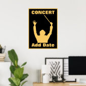 Erwägung, Poster-Datum des Konzerts Poster (Heimbüro)