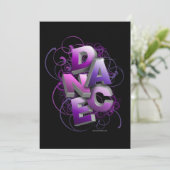 Erwägungsgrunden-Einladung des Tanz-3D (Sommer) Einladung (Stehend Vorderseite)