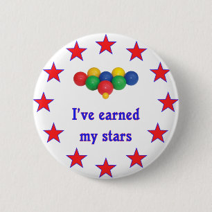 Erwarb meinen Sternen Bocce Ball Button