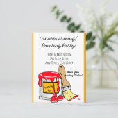 Erwärmung/Ankündigung des Party Einladungspostkarte (Stehend Vorderseite)