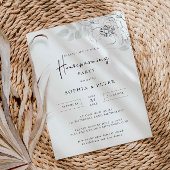 Erwärmung des botanischen Illustrationshauses Einladung