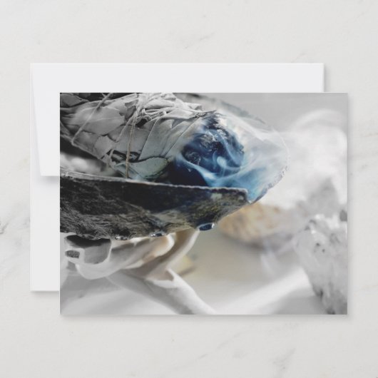 Erwärmung des brennenden Rauchens Einladung (Rückseite)