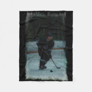 Erwärmung des Eishockey-Spielers Fleecedecke