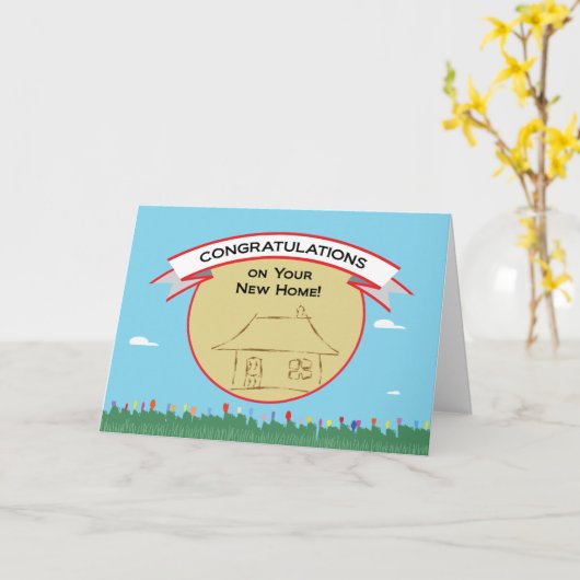 Erwärmung des Hauses Karte (Gelbe Blume)