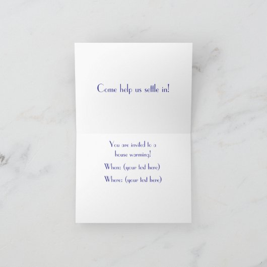 Erwärmung Einladung (Innenseite)