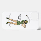 Erwärmung für Golf Lady Golfer Case-Mate iPhone Hülle (Rückseite (Horizontal))